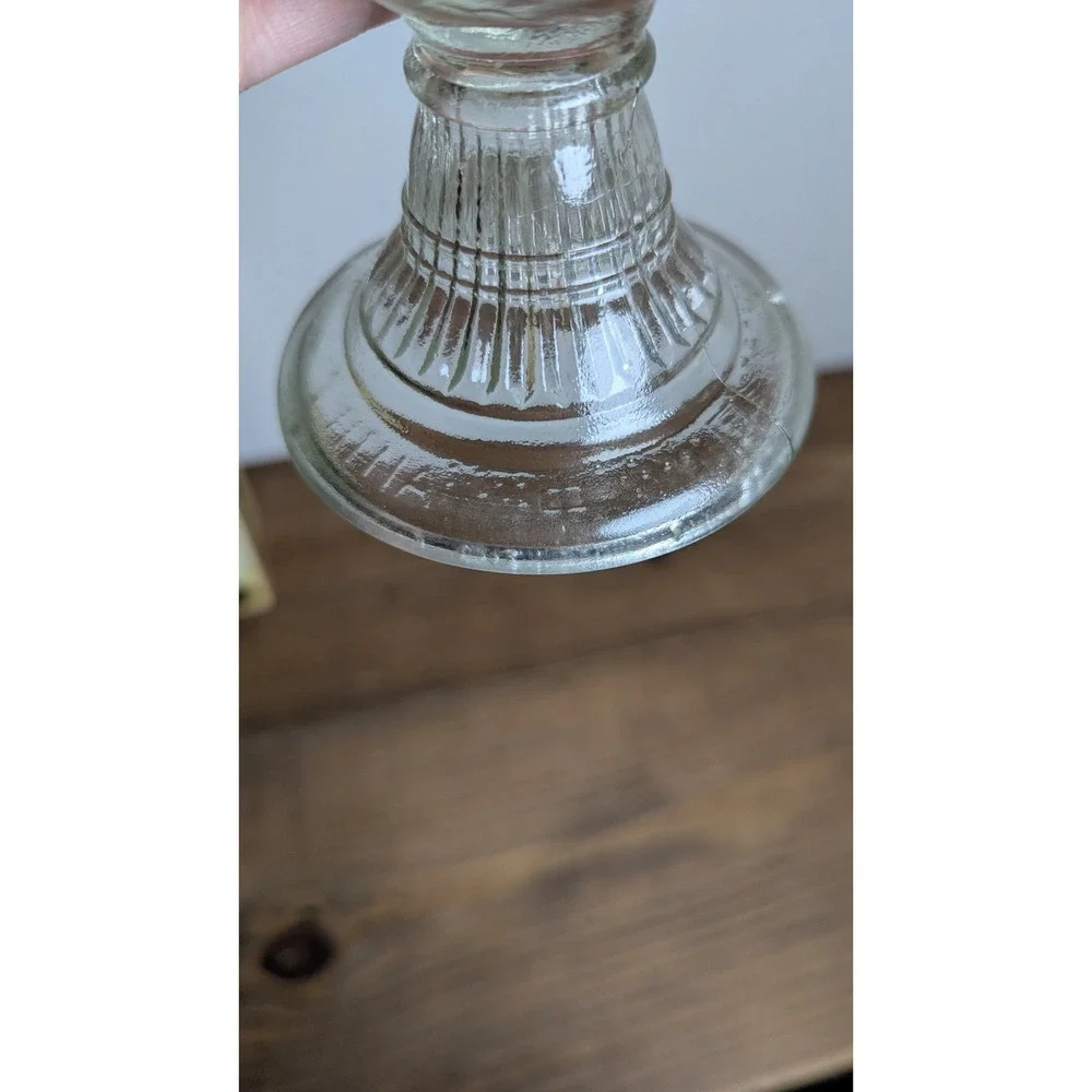 Paloma Vintage Glass Oil Lamp Clear Embossed Bird Hurricane Lantern 13 Inch Box - Picture 12 of 16